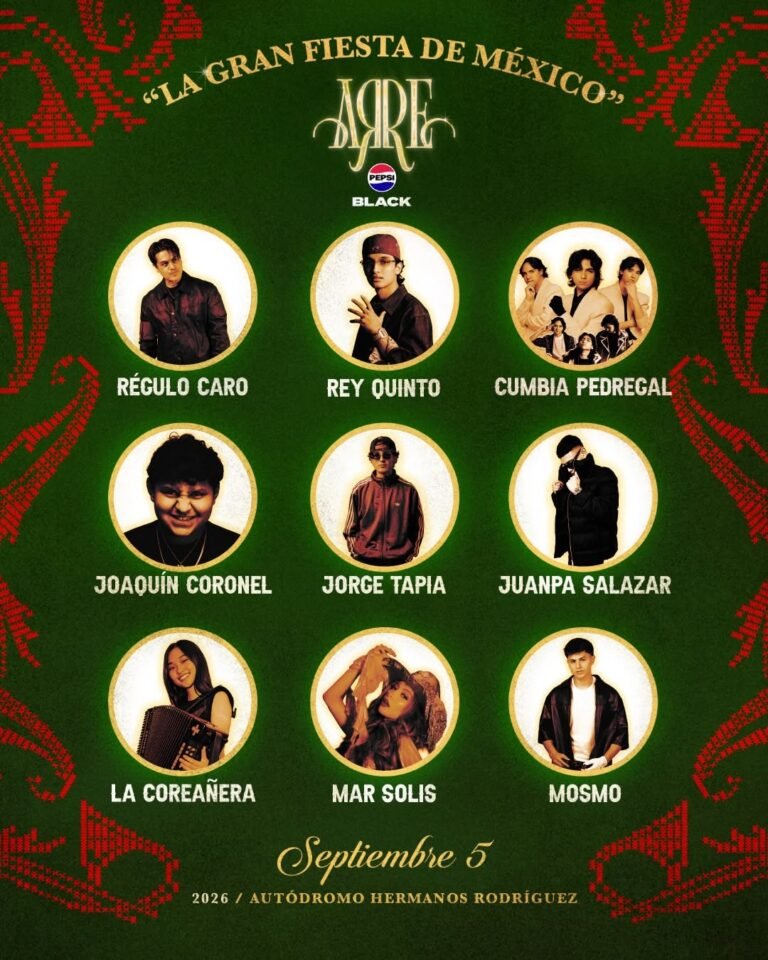 Artistas y canciones del Festival ARRE 2026 recomendadas por Explosión Visual
