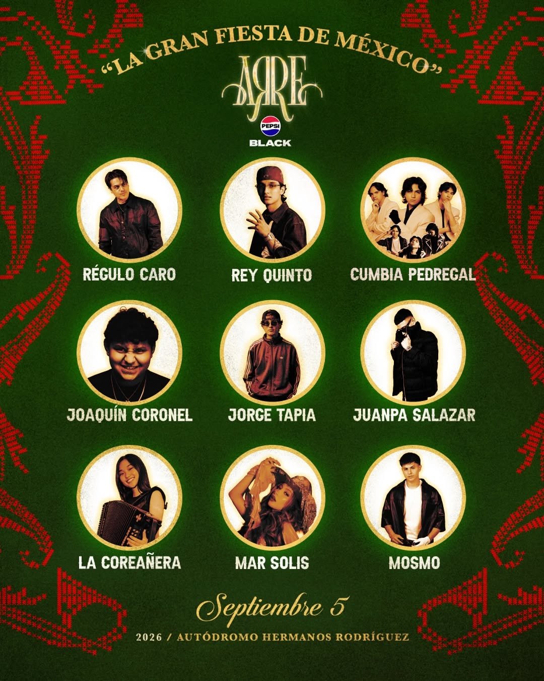 Artistas y canciones del Festival ARRE 2026 recomendadas por Explosión Visual