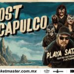 Cartel de Lost Acapulco presentando Playa Satán en el Teatro Metropólitan el 3 de octubre de 2026